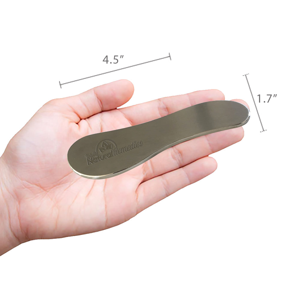 Premium Handmade 100% Stainless Steel Gua Sha Massage Scraping Tool - S Shape - Myofascial Muscle Relief