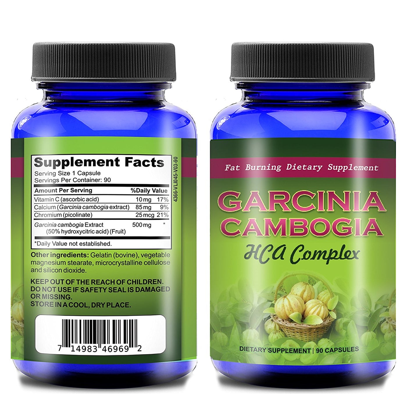 Garcinia Cambogia HCA Complex Natural Appetite Suppressant and Weight Loss Supplement