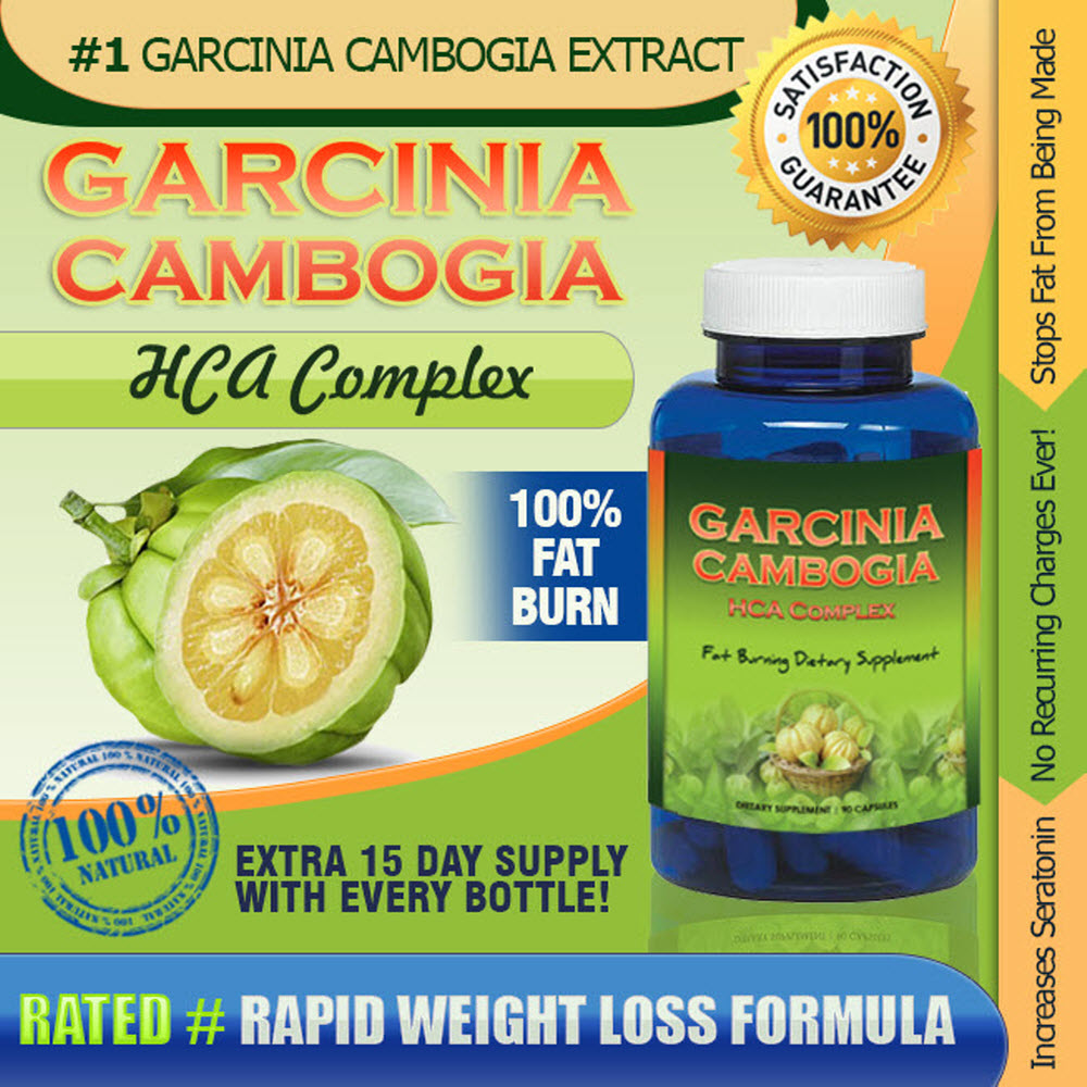 Garcinia Cambogia HCA Complex Natural Appetite Suppressant and Weight Loss Supplement