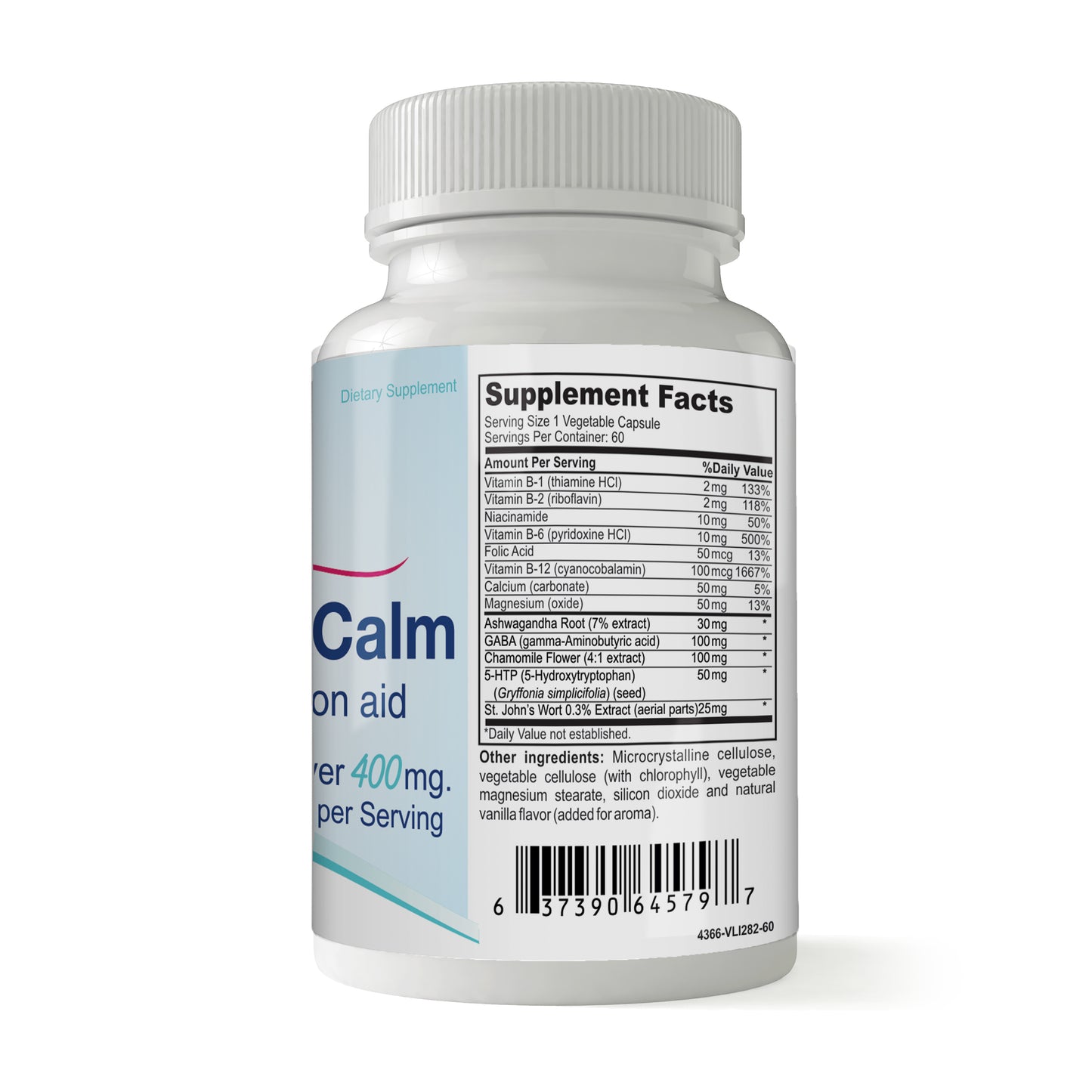 Completely Calm 60 - Stress Reliever - Mood Enhancing Dietay Supplement